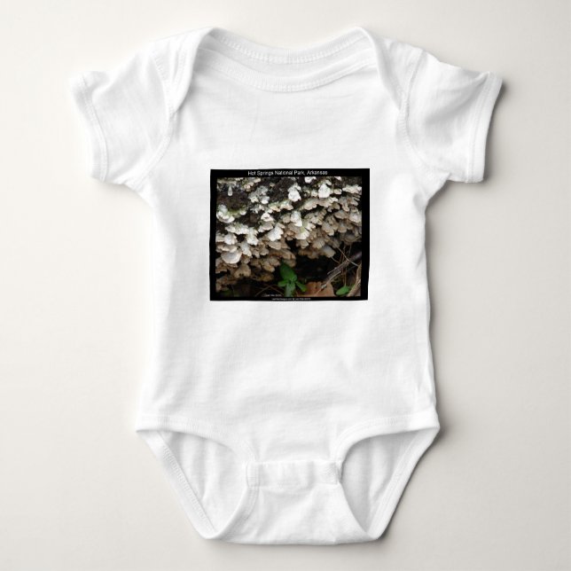 Hot Spings National Park, Arkansas Tree Fungus Baby Bodysuit (Front)