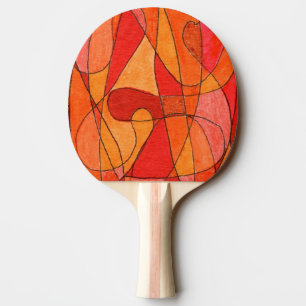 "Hot Spot" Abstract Ping Pong Paddle