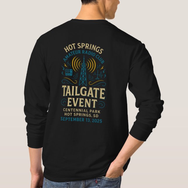 Hot Springs Amateur Radio Tailgate Event T-Shirt (Back)