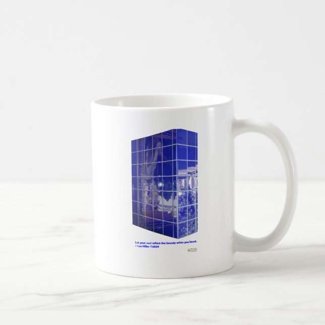 Hot Springs, AR BlueTile Reflection Gifts Apparel Coffee Mug (Right)