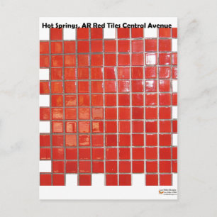 Hot Springs, AR Red Tiles Central Ave Gifts Postcard