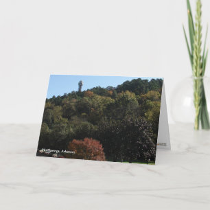 Hot Springs, AR Tower Autumn Greeting Card