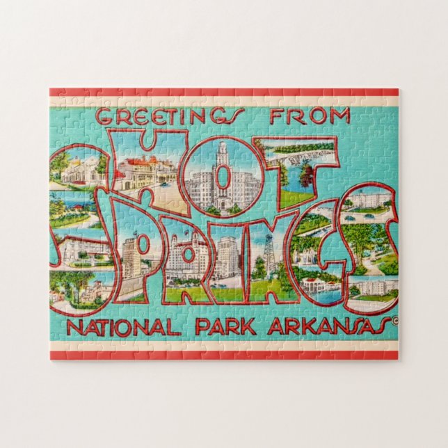 Hot Springs Arkansas 11x14 Jigsaw Puzzle (Horizontal)