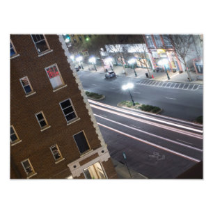 Hot Springs, Arkansas at night. Photo Print