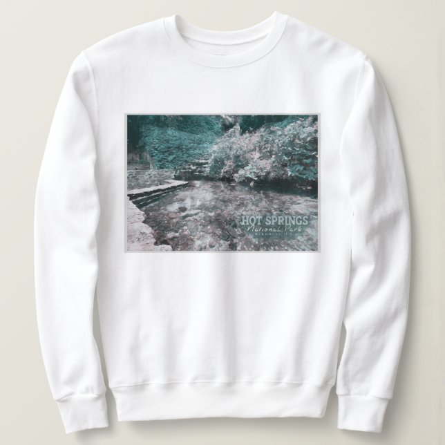 HOT SPRINGS ARKANSAS WATERCOLOR- ARKANSAS US SWEATSHIRT (Design Front)