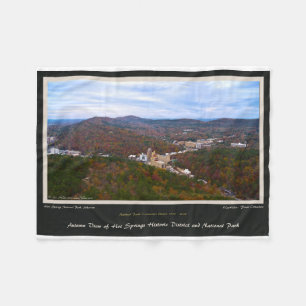 Hot Springs City and National Park Centennial Ed Fleece Blanket