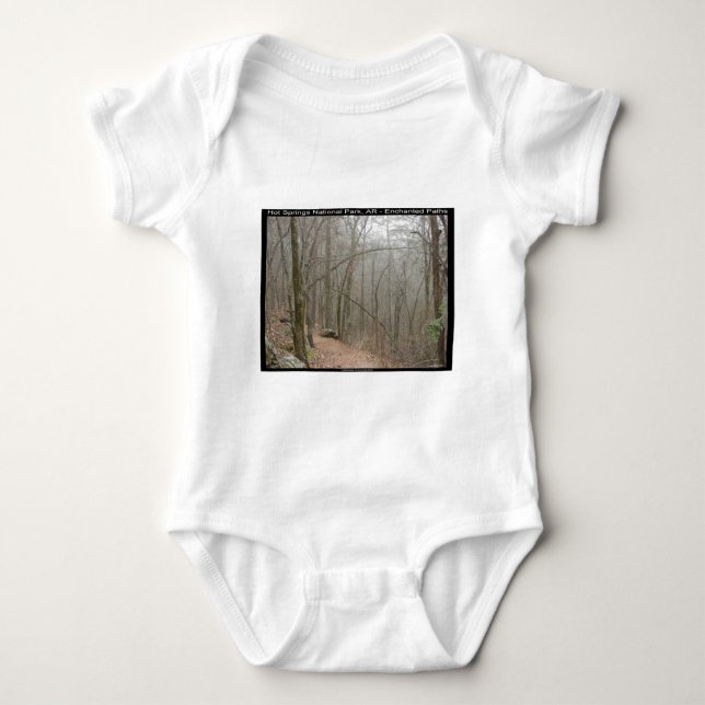 Hot Springs National Park, AR - Enchanted Paths Baby Bodysuit (Front)