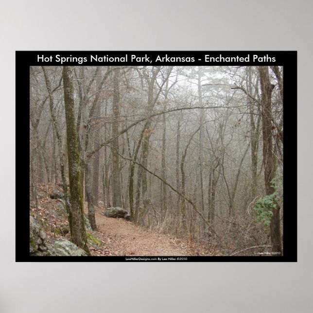 Hot Springs National Park, AR - Enchanted Paths Poster (Front)