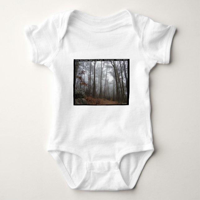 Hot Springs National Park, AR Silent Mist Gifts Baby Bodysuit (Front)