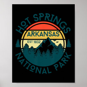 Hot Springs National Park Arkansas Hiking Nature O Poster