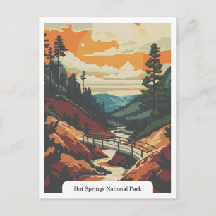 Hot Springs National Park, Arkansas USA Postcard