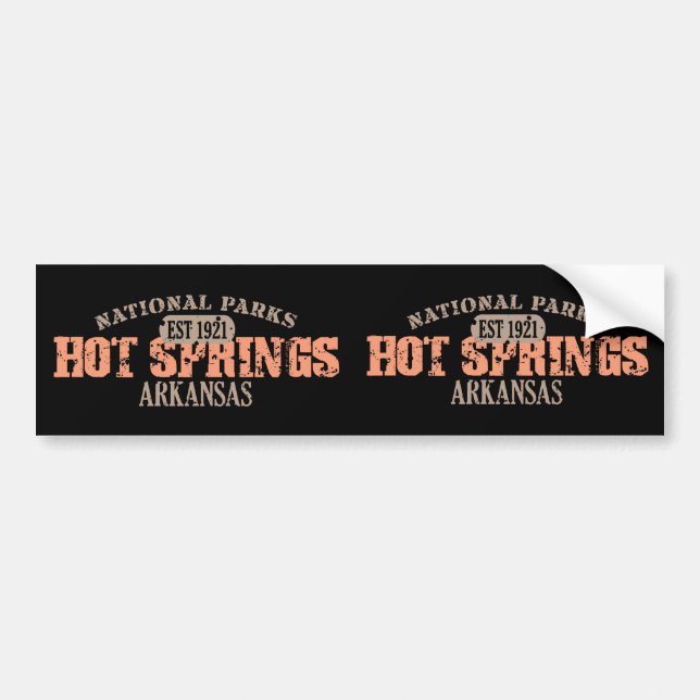 Hot Springs National Park Bumper Sticker (Front)