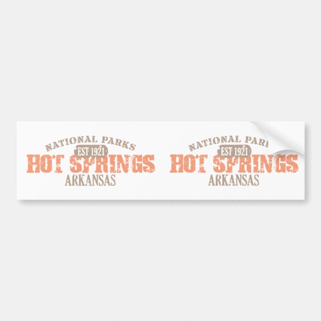Hot Springs National Park Bumper Sticker (Front)