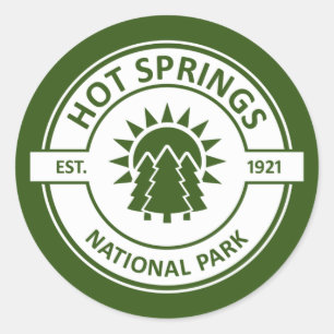 Hot Springs National Park Classic Round Sticker