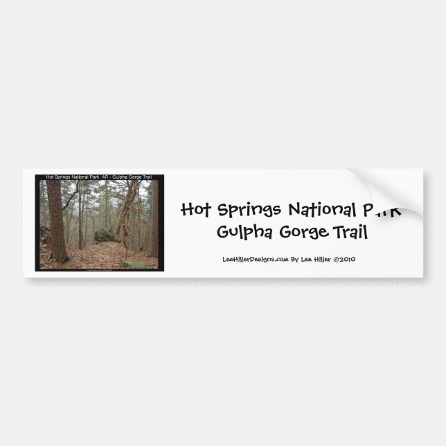 Hot Springs National Park Gulpha Gorge Trail Bumper Sticker (Front)