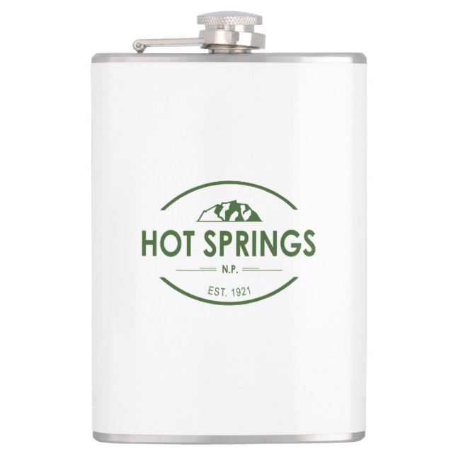 Hot Springs National Park Hip Flask (Front)