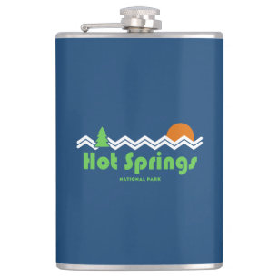 Hot Springs National Park Retro Hip Flask