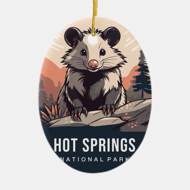 HOT SPRINGS NATIONAL PARKS ORNAMENT (Front)