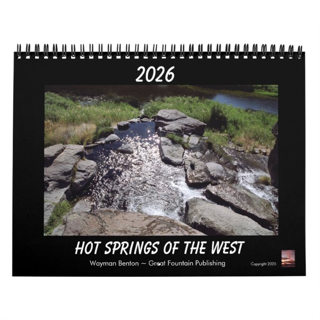 HOT SPRINGS OF THE WEST Calendar (Cover)