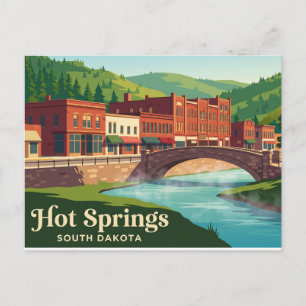 Hot Springs South Dakota Postcard