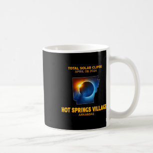 Hot Springs Village Arkansas 2024 Total Solar Ecli Coffee Mug