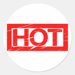 Hot Stamp Classic Round Sticker