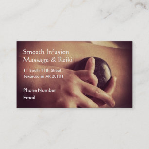 Hot Stone Massage Photo Appointment Card