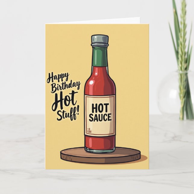 Hot Stuff Birthday Card (Front)