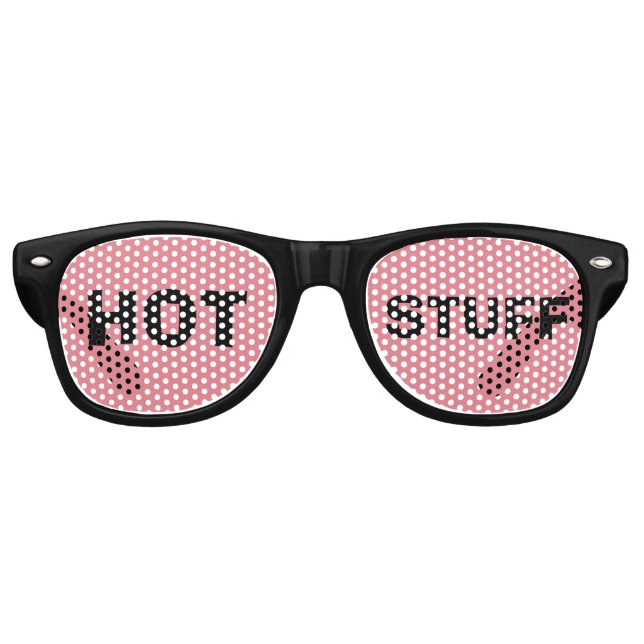 HOT STUFF FUNNY PARTY SUNGLASSES (Front)