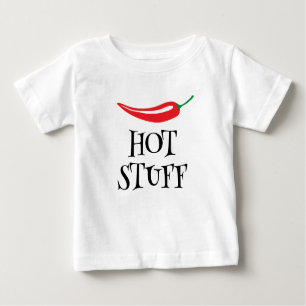 Hot Stuff funny spicy hot red cayenne chilli peppe Baby T-Shirt