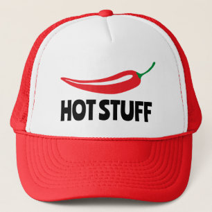 Hot Stuff funny spicy hot red cayenne chilli peppe Trucker Hat
