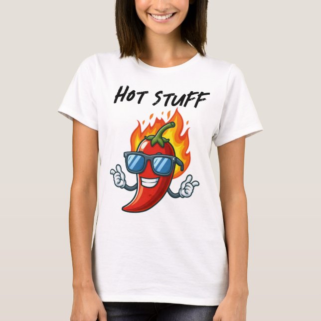 Hot Stuff lover spicy food T-Shirt (Front)