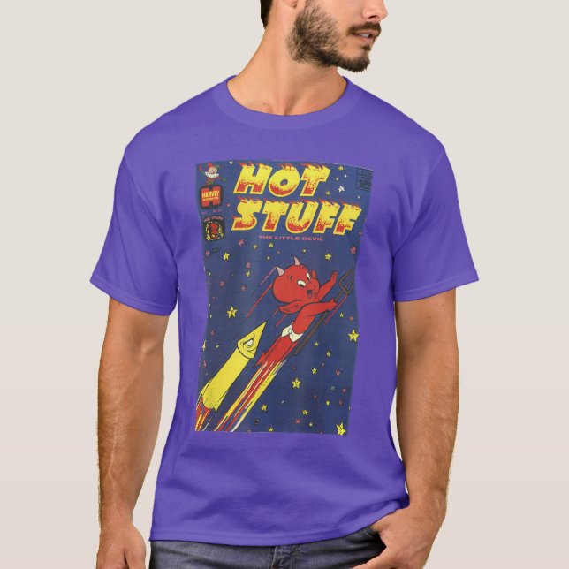 Hot Stuff Stary Comic Cover funny T-Shirt (Front)