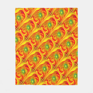 HOT SUMMER COLORS FOR WHEN IT GETS MILDER WEATHER FLEECE BLANKET