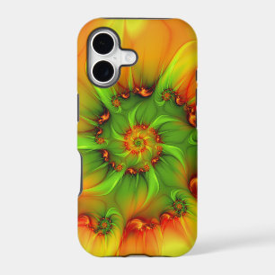 Hot Summer Green Orange Abstract Colourful Fractal