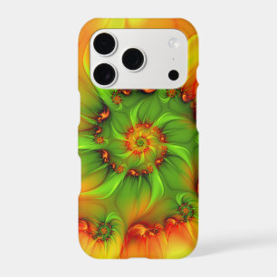 Hot Summer Green Orange Abstract Colourful Fractal
