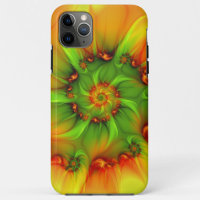 Hot Summer Green Orange Abstract Colourful Fractal