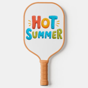 Hot Summer - Hot Summer Season Stamp Pickleball Paddle