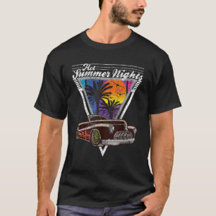 Hot Summer Nights 80's Tropical Vintage Retro Road T-Shirt