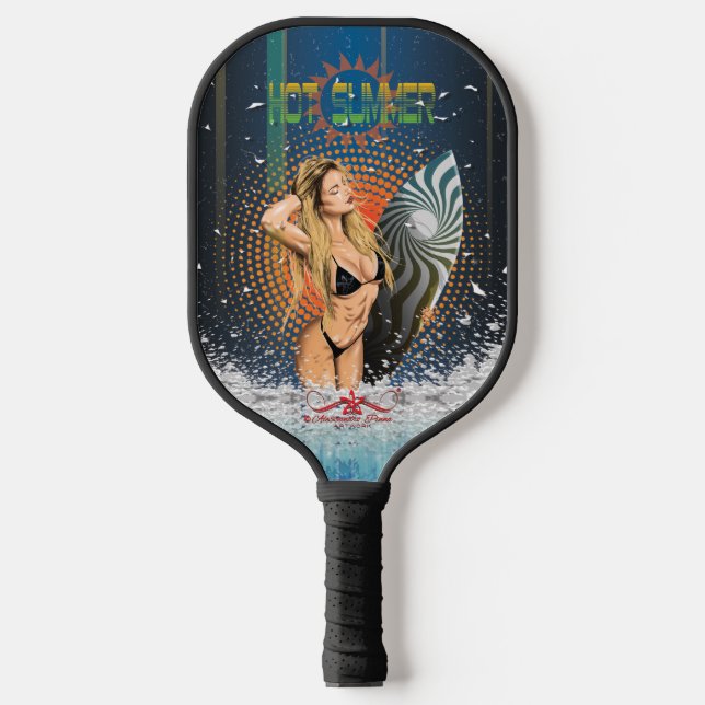 Hot Summer Pickleball Paddle (Front)