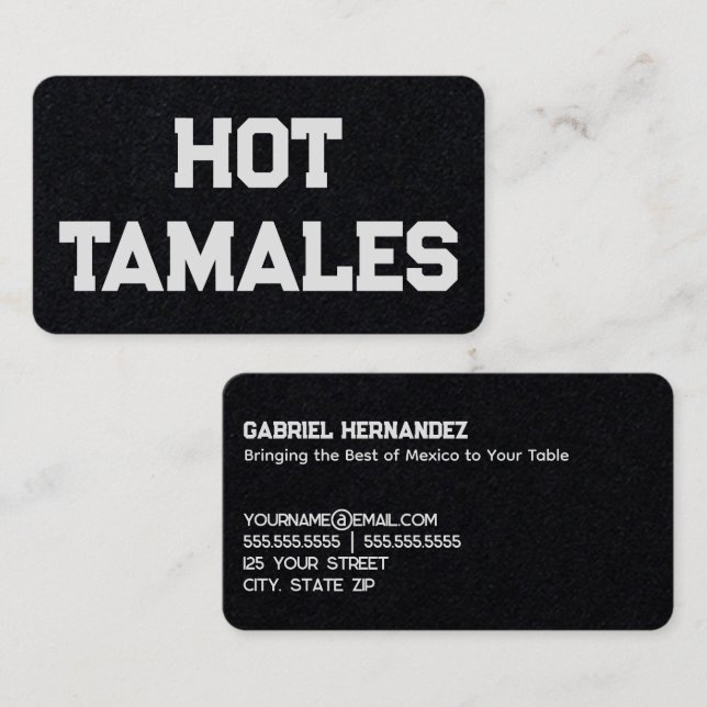 Hot Tamales Premium Business Card (Front/Back)