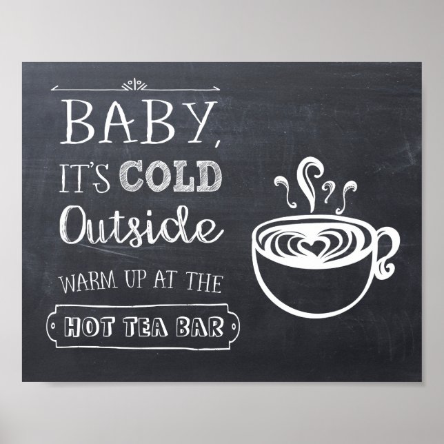 Hot Tea Bar Sign (Front)