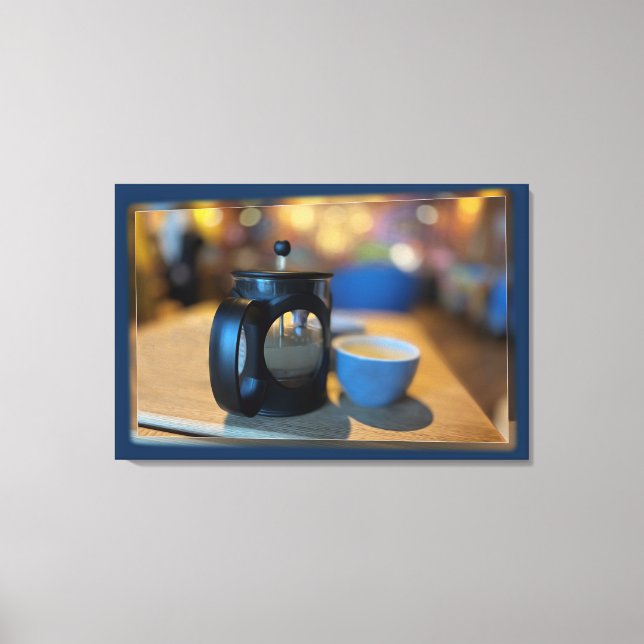 Hot tea canvas print (Front)