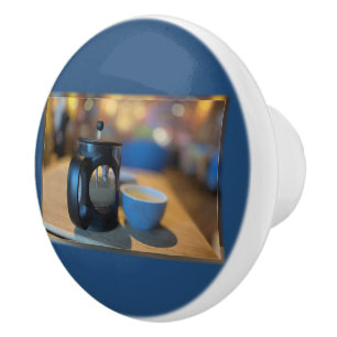 Hot tea ceramic knob