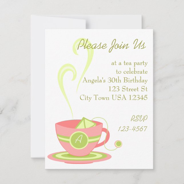 Hot Tea Invitation (Front)