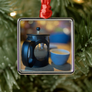 Hot tea metal tree decoration