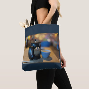 Hot tea tote bag