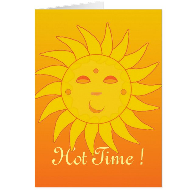 Hot Time Happy Summer Flirt Card (Front)