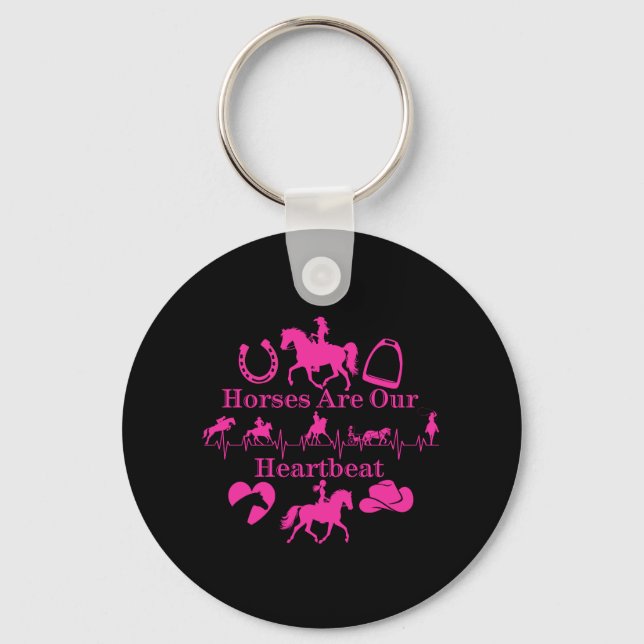 Hot To Trot Throw Pillow Key Ring (Front)