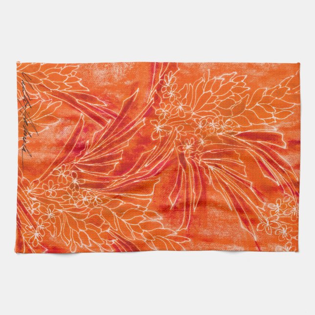 Hot Tropic Batik Kitchen Towel (Horizontal)